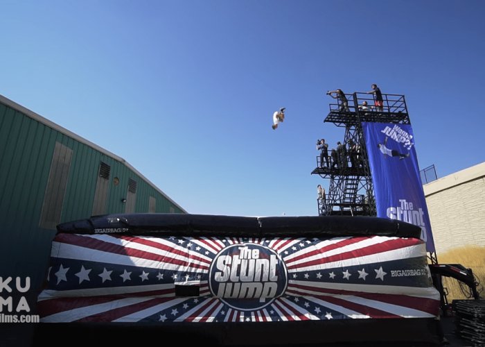 Kumafilms and the Stunt Jump join forces for an epic Freefall video on the BigAirBag Revolution